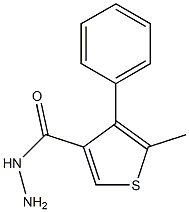 5-METHYL-4-PHENYLTHIOPHENE-3-CARBOHYDRAZIDE Structure