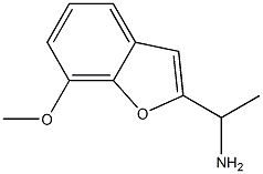1-(7-METHOXY-1-BENZOFURAN-2-YL)ETHANAMINE Structure
