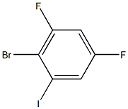 2-BROMO-3,5-DIFLUORO-1-IODOBENZENE 구조식 이미지