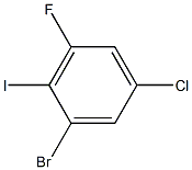 1-BROMO-5-CHLORO-3-FLUORO-2-IODOBENZENE 96% Structure