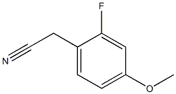 2-FLUORO-4-METHOXYPHENYLACETONITRILE 구조식 이미지