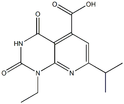 1-ETHYL-7-ISOPROPYL-2,4-DIOXO-1,2,3,4-TETRAHYDROPYRIDO[2,3-D]PYRIMIDINE-5-CARBOXYLIC ACID Structure