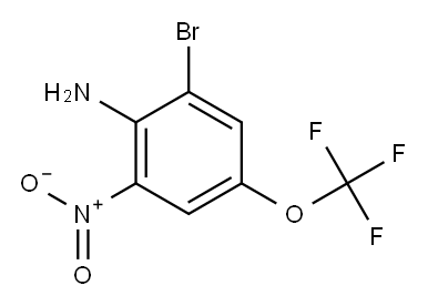 2-BROMO-6-NITRO-4-(TRIFLUOROMETHOXY)ANILINE 98% Structure