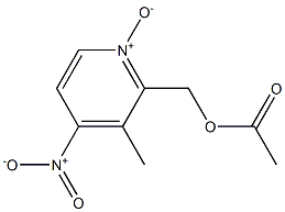 2-ACETOXYMETHYL-3-METHYL-4-NITRO-PYRIDINE-N-OXIDE 구조식 이미지