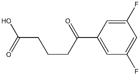 5-(3,5-DIFLUOROPHENYL)-5-OXOVALERIC ACID 95% Structure