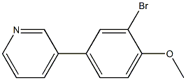 3-(3-BROMO-4-METHOXYPHENYL)PYRIDINE, 95+% Structure