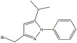 3-BROMOMETHYL-5-ISOPROPYL-N-PHENYL-PYRAZOLE 구조식 이미지