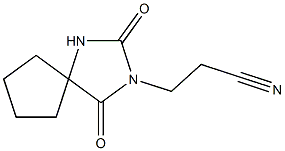 3-(2,4-DIOXO-1,3-DIAZASPIRO[4.4]NON-3-YL)PROPANENITRILE Structure
