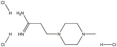 3-(4-Methyl-piperazin-1-yl)-propionamidine 3HCl Structure