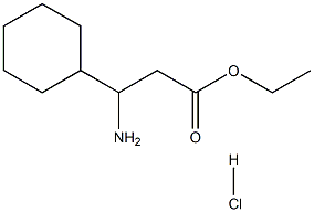 3-Amino-3-cyclohexyl-propionic acid ethyl ester HCl Structure