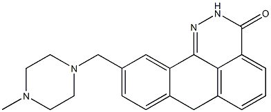 10-(4-METHYL-PIPERAZIN-1-YLMETHYL)-2,7-DIHYDRO-DIBENZO[DE,H]CINNOLIN-3-ONE 구조식 이미지