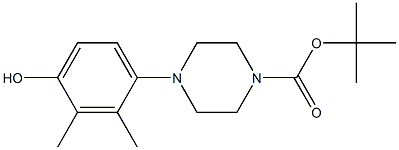 TERT-BUTYL 4-(4-HYDROXY-2,3-DIMETHYLPHENYL)PIPERAZINE-1-CARBOXYLATE Structure