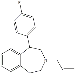 3-ALLYL-1-(4-FLUOROPHENYL)-2,3,4,5-TETRAHYDRO-1H-BENZO[D]AZEPINE Structure