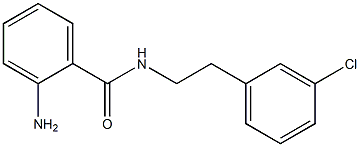 2-AMINO N-( 3-CHLORO PHENETHYL)BENZAMIDE 구조식 이미지