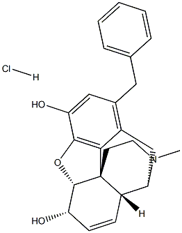 Benzylmorphine Hydrochloride 구조식 이미지