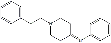 N-(1-PHENETHYL-4-PIPERIDYLIDENE)ANILINE 구조식 이미지