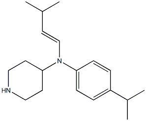 4-(N-(3-METHYLBUT-1-ENYL)-N-(P-ISOPROPYLPHENYL)AMINO)PIPERIDINE Structure