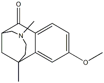 1,4-DIMETHYL-10-METHOXY-2,3,4,5,6,7-HEXAHYDRO-1,6-METHANO-1H-4-BENZAZONIN-7-ONE 구조식 이미지