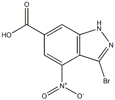 3-BROMO-4-NITROINDAZOLE-6-CARBOXYLIC ACID Structure