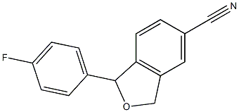 6-CYANO-3-(4-FLUOROPHENYL)-1H,3H-ISOBENZOFURAN 구조식 이미지