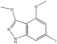 6-IODO-3,4-DIMETHOXYINDAZOLE Structure