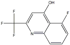 5-FLUORO-4-HYDROXY-2-TRIFLUOROMETHYLQUINOLINE 구조식 이미지