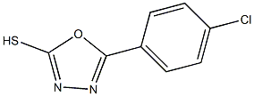 2-(4-CHLOROPHENYL)-1,3,4-OXADIAZOLE-5-THIOL 구조식 이미지