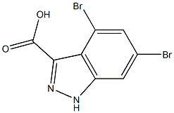 4,6-DIBROMOINDAZOLE-3-CARBOXYLIC ACID 구조식 이미지