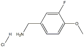 3-FLUORO-4-METHOXYBENZYLAMINE HYDROCHLIRIDE Structure