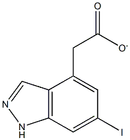 6-IODOINDAZOLE-4-METHYL CARBOXYLATE Structure