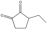 3-ETHYL-1,2-CYCLOPENTANEDIONE Structure