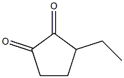 3-ETHYL-1,2-CYCLOPENTANEDIONE 구조식 이미지