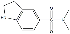 2,3-DIHYDRO-N, N-DIMETHYL-5-INDOLESULFONAMIDE Structure