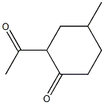 2-ACETYL-4-METHYLCYCLOHEXANONE 구조식 이미지