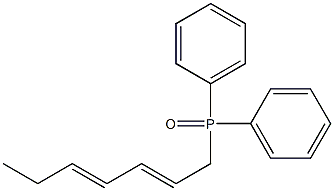 2,4-HEPTADIENYLDIPHENYLPHOSPHINE OXIDE Structure