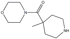 4-METHYL-4-(N-MORPHOLINYLCARBONYL) PIPERIDINE Structure