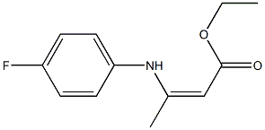 ethyl 3-(4-fluoroanilino)but-2-enoate 구조식 이미지