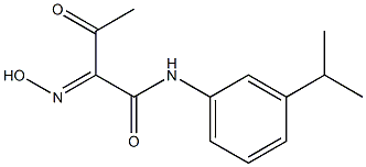 2-HYDROXYIMINO-N-(3-ISOPROPYL-PHENYL)-3-OXO-BUTYRAMIDE Structure