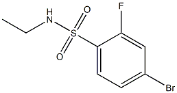 4-bromo-N-ethyl-2-fluorobenzenesulfonamide 구조식 이미지