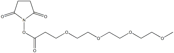 2,5,8,11-Tetraoxatetradecan-14-oic acid succinimidyl ester 구조식 이미지