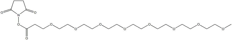 2,5,8,11,14,17,20,23-Octaoxahexacosan-26-oic acid succinimidyl ester 구조식 이미지