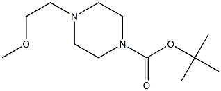 TERT-BUTYL4-(2-METHOXYETHYL)PIPERAZINE-1-CARBOXYLATE 구조식 이미지