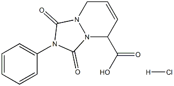 1,3,5,8-TETRAHYDRO-2-PHENYL-1,3-DIOXY-1,2,4-TRIAZOLO [1,2-A]PYRIDAZINE-5-CARBOXYLIC ACID HCL 구조식 이미지