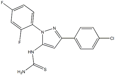 1-(3-(4-chlorophenyl)-1-(2,4-difluorophenyl)-1H-pyrazol-5-yl)thiourea Structure