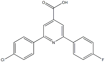 2-(4-chlorophenyl)-6-(4-fluorophenyl)pyridine-4-carboxylic acid Structure