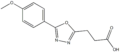 3-(5-(4-methoxyphenyl)-1,3,4-oxadiazol-2-yl)propanoic acid Structure