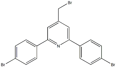 4-(bromomethyl)-2,6-bis(4-bromophenyl)pyridine 구조식 이미지