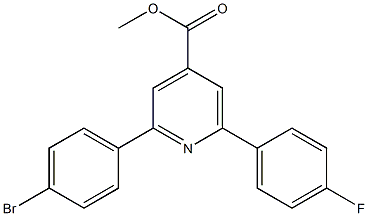 methyl 2-(4-bromophenyl)-6-(4-fluorophenyl)pyridine-4-carboxylate Structure