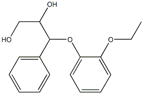 3-(2-ETHOXYPHENOXY)-1,2-DIHYDROXY-3-PHENYLPROPANE 구조식 이미지