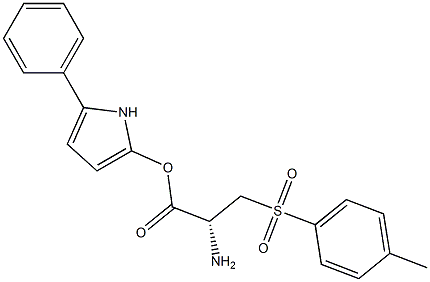 3-TOSYL-L-ALANINYLOXY-5-PHENYLPYRROLE Structure